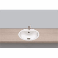 Alape EW3 inb. wastafel rond 475mm wit m.kr.gat
